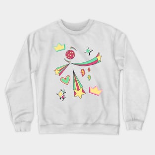 Retro star burst Crewneck Sweatshirt